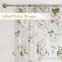 BROSHAN Pink Floral Sheer Curtains 78 Inches Long for Living Room, Pretty Flower Print Bedroom Curtain Sheers Transparent Window Curtains 2 Panels...