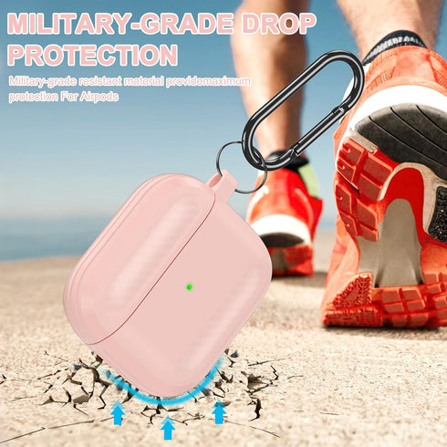 ORIbox Carbon Fiber Designed for Apple AirPods 3 Case, Full Protective Case Skin with Keychain...