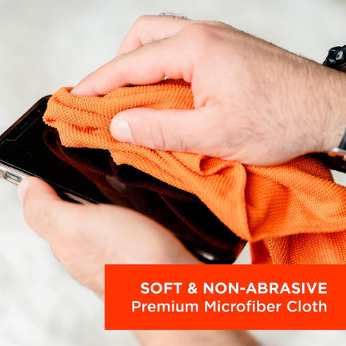 WHOOSH! Microfiber Cleaning Cloth, 3 Pack, Glasses and Screen Cleaning Cloth, Suitable for TV, Car Screen, Computer, Laptop, iPad, MacBook, Smart ...