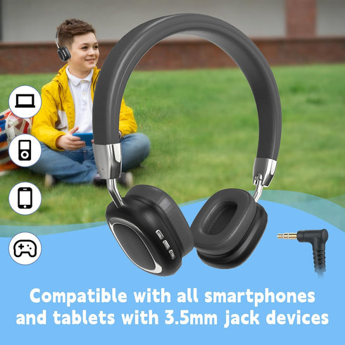 Wireless Bluetooth Headphones, 10H Playtime, Noise Cancelling, HiFi Stereo Over Ear Headphones with Microphone, Foldable Lightweight Bluetooth 5.3...