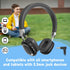 Wireless Bluetooth Headphones, 10H Playtime, Noise Cancelling, HiFi Stereo Over Ear Headphones with Microphone, Foldable Lightweight Bluetooth 5.3...