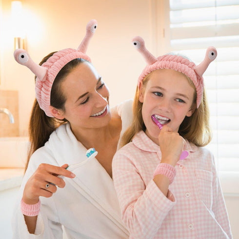 Face Wash Headband, Wrist Bands for Washing Face, Skincare Headband, Makeup Headband, Head Band for Washing Face, Snail Spa Hair Band, Trendy Stuf...