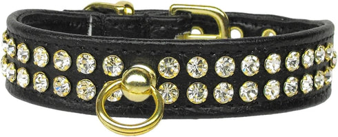 Dog, Puppy & Pet Collar, 72 Clear Crystal Jewelry Set Black 22...