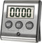 Elegant Digital Kitchen Timer, Stainless Steel Model eT-78, Displays 0-99 Min. or 0-99 Hr., Super Strong Magnet, Volume Switch for Mute/Soft/Loud ...