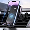 LivTee Wireless Car Charger Mount, Automatic Clamping Mount, 15W Fast Wireless Charging Car Phone Holder, Universal for All Mobile Phones, Fit for...