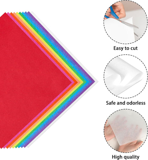 120 Sheets 20"x20" Rainbow Tissue Paper for Gift Bags DIY Craft Wedding Birthday Holiday Mother's Day Party Tissue Paper Bulk...