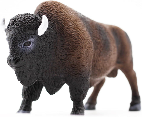 Gemini&Genius North American Bison Figurine Animal Toy, Bull Action Figure, Wildlife Play Toy for Kids, Hand Painted, Realistic and Durable Toys f...