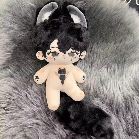 niannyyhouse Rabbit Ears Boy Stuffed Body Tail 20cm Plush Doll Wearable Clothing (2-without Skeleton)...