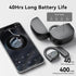 Open Ear Headphones Wireless Bluetooth 5.3 Earbuds with Earhooks Microphone Clear Sound,40H Playtime IPX7 Waterproof, Light Weight Comfortable Fit...
