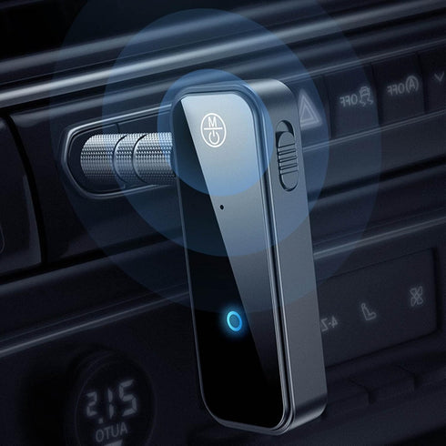 Bluetooth Transmitter Receiver, 2 in 1 Wireless Bluetooth Adapter Bluetooth Aux Adapter for Car Tv Home Stereo, Black...