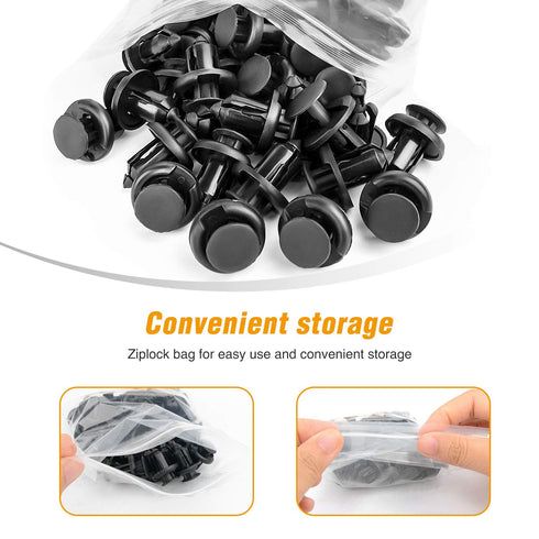 GOOACC GRC-08 Honda and Acura Fender Clips-91503-SZ3-003 40 Pcs Fastener Rivet Clips Nylon Bumper Automotive Furniture Assembly Expansion Screws K...