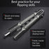 GOOD WORKER Butterfly Trainer - Practice Balisong Butterfly Knives NOT Real NOT Sharp Blade - Cool Design - Black Dull Trick Butterfly - Butter Fl...