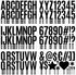400 Pieces Black Letter Stickers 24 Sheets Large Letter Stickers 2.5 Inch Self Adhesive Number Alphabet Stickers Waterproof for Bulletin Board Let...