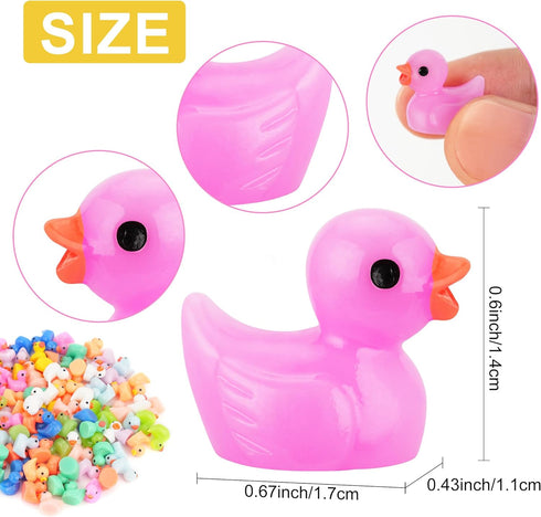 240 Pcs Mini Ducks Tiny Duck Figurines Bulk for Garden Micro Landscape, Mini Resin Ducks for Dollhouse Aquarium Potted Ornament Charms Party Toys ...