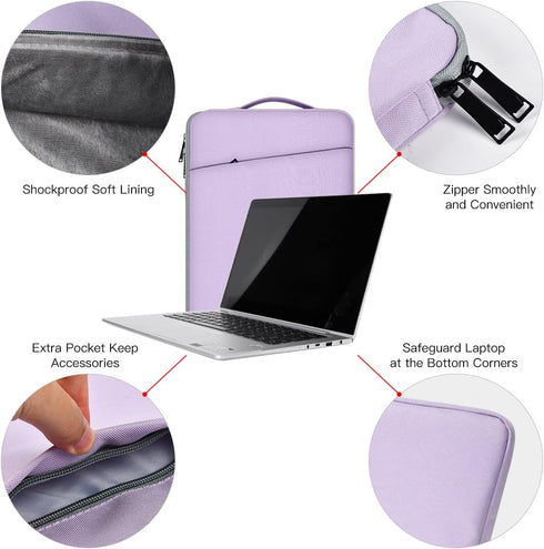 13 Inch Laptop Sleeve Case for MacBook Air/Pro, 13-13.3 inch Notebook, MacBook Air M3 M2 Sleeve 13.6 Inch, 13.5 Surface Laptop 6/5/4/3, Computer C...