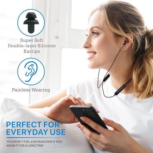 Hearprotek Wireless Headphones, Bluetooth 5.4 Sleep Soft and Lightweight in-Ear Earbuds for Sleeping, 25+Hour Playtime, Ideal for Side Sleepers, R...