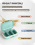 4 PC Pill Case 3 Removable Compartments Pill Box BPA-free,day pill organizer/3 times a day/AM-PM Travel Pill Organizer for Pocket or Purse storage...