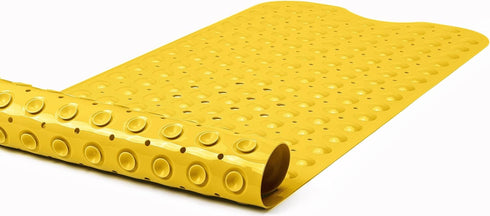 Extra-Long Non-Slip Bathtub & Shower Mat 39”x16” (Smooth/Non-Textured Tubs Only) Safe, Clean, Machine-Washable, Superior Grip&Drainage, Vinyl, Opa...