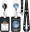 Fun Badge Holder Lanyard Fashion ID Card Holders Detachable Name Tag Clips Cute Funny Nurse Teacher Office Gifts Women Man Badge Holder (Earth)...