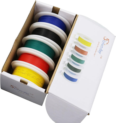 18 AWG Flexible 1007 Wire Tinned Copper Electric wire 18 gauge Coper Hook Up Wire 300V Cables electronic stranded wire cable electrics DIY kit...