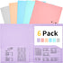 JARLINK 6 Pack Folders with Pockets, Heavy Duty 2 Pocket Folders with 3 Hole Punched, Cute Letter Size File Folders for School, Office Plastic Fol...