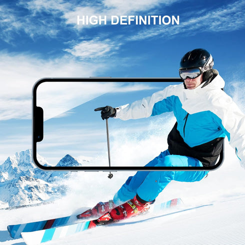 SIBEITU 3 Pack Screen Protector for iPhone 14 Pro with 3 Pack Camera Lens Tempered Glass Protector, 6.1 Inch HD Clear Tempered Glass Film 9H Hardn...
