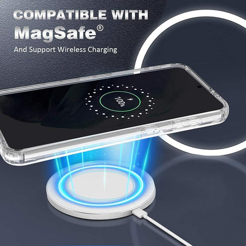 KIOMY Clear Case for Samsung Galaxy S21, 360 Full Body Protection Heavy Duty Shockproof Dual Layers Design, Raised Hard PC Front Cover with Build ...
