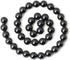 35PCS 10mm Black Smooth Polish Onyx Agate Gemstone Round Loose Beads for Jewelry Making 1 Strand 15"...