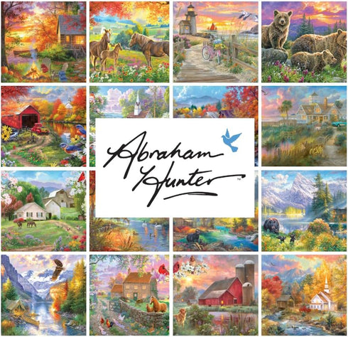 RoseArt - Abraham Hunter - Pumpkin Patch Bunnies - 500 Piece Jigsaw Puzzle for Adults...