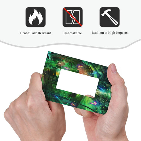 Decorative Switch Plate Covers Forest Spring Enchanted Fairy Wonderland Green Ground 1 Gang Single Decora GFCI Device Light Switch Cover 1 Rocker ...