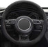 Xizopucy Black Microfiber Leather Steering Wheel Cover?Universal 15 inch Steering Wheel Covers for Car...