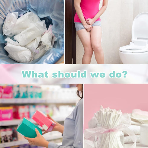 Women Sanitary Disposal Bags, 100 Pcs Feminine Hygiene Disposal Bags, Self-sealing, Privacy Protection, Disposal of Sanitary Napkins, Tampons, Inc...
