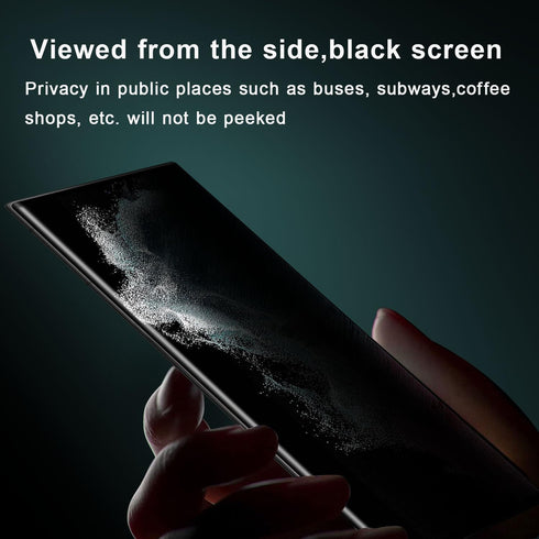 UEEBAI for Samsung Galaxy S22 Ultra 5G Privacy Screen Protector, 2 Pack 9H Hardness Anti Spy Private Tempered Glass Film Bubble Free Film Case Fri...