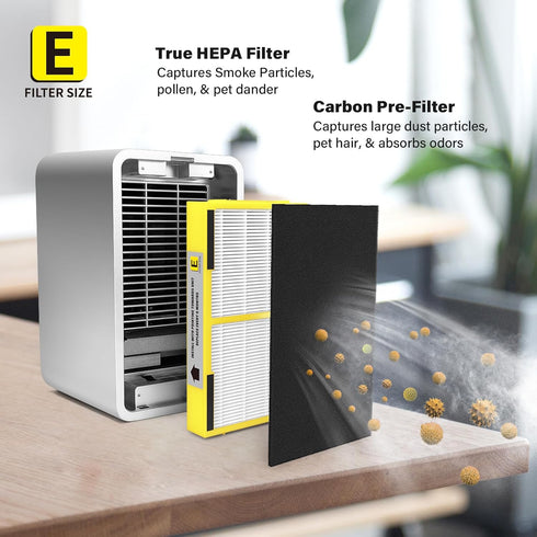 FLT4100 Replacement Filter E Compatible with Guardian Technologies model AC4100, AC4100CA, AC4150BL, AC4150PCA, AC4150P, 2-Pack...