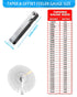 Feeler Gauges - 32 Blades Feeler Gauge Set Stainless Steel Dual Marked Metric and Standard SAE - Valve Thickness Gauge (32-Blade Tapered Feeler Ga...