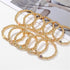 YBMYCM Letter Beaded Bracelets Initial Bracelets 14K Gold Plated Stretch Bracelets for Women Jewelry...