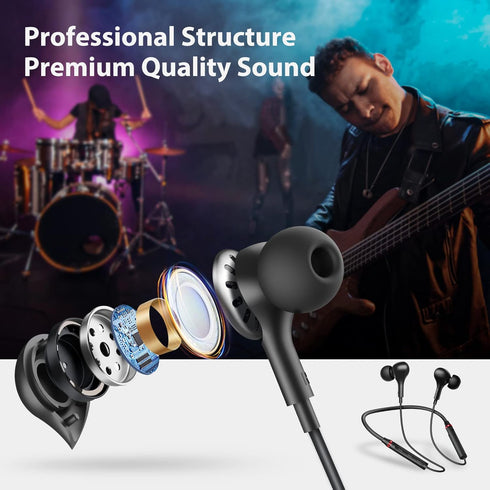 Wireless Earbuds Bluetooth Headphone NeckBand Earphones for Samsung A53 A54 S24 Ultra S23 FE S22 S21 Z Flip for iPhone 13 Pro Max 15 14 Plus Googl...