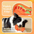 Crinkle Dog Toy with Squeaker, Chew Toy for Small Medium Dogs, Durable and Interactive (Hot Dog)...