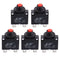 4 Amps Thermal Circuit Breakers, 125/250V AC 32V DC Push Button Manual Reset Overload Protector Circuit Breaker Switch 4A 5 Pack...