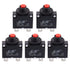 4 Amps Thermal Circuit Breakers, 125/250V AC 32V DC Push Button Manual Reset Overload Protector Circuit Breaker Switch 4A 5 Pack...