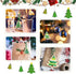 10 pcs Christmas Wooden Cross Stitch Kits Cross Stitch Wood Ornaments Christmas Hanging Decors Craft Christmas Decorations for Christmas Tree Deco...