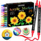Dual Tip Acrylic Paint Pens, 26 Colors, Medium and Brush Tips, Ideal for Rock Painting, Ceramic, Wood, Plastic, Calligraphy, Scrapbooking, Card Ma...