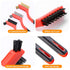 6 Pcs Wire Brushes Set - Small Wire Brush, Stainless Steel Brush & Brass Brushes for Cleaning with Curved Handle, Ideal for Rust, Paint Removal...