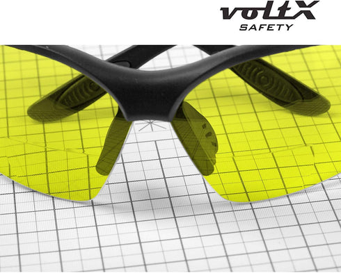 voltX 'CONSTRUCTOR' BIFOCAL Reading Safety Glasses (YELLOW +1.5 Dioptre) ANSI Z87.1+ & CE EN166F, certified/Cycling Sports Glasses includes safety...