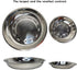 kathson Stainless Steel Whisker Relief Cat Bowl, 4 pcs Shallow and Wide Bowls, Pet Cat & Dog Feeding Large Dishes Fits with Elevated Stands Pet Bo...