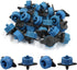 30 Pcs Drip Irrigation Emitters, 2 GPH Pressure Compensating Irrigation Drippers for Garden Lawn Watering Irrigation System, Blue...