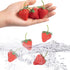 VIDELLY 20 Pieces Artificial Strawberries Fake Strawberries Lifelike Red Realistic Plastic Fruit for Kitchen Party Decoration Photo Prop,S Size...