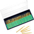 Titanium plating 90PCS Diamond Drill Polishing Bits Bur Set with 1/8"(3mm) Shank,Rotary Tool Bit Accessories,Wood Grinding Carving kit, Metal Trim...