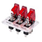 Toggle Switch,Dc 12v Metal wire drawing face plate Car Toggle Switch with LED Indicator For For Racing Sport Competitive Car (RED)...