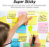 Sticky Notes 3x3, Bright Colors Self-Stick Pads, Easy to Post for Home, Office, School, 8 Pads(100 Sheets/pad)...